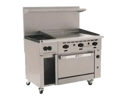 Wolf C48S-2B36G Range, 48" Restaurant, Gas