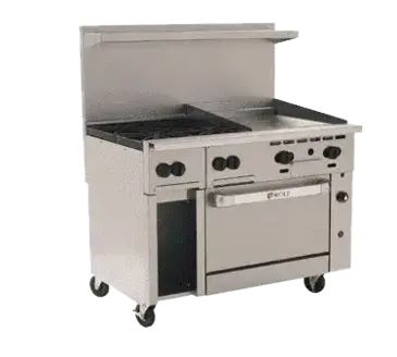 Wolf C48S-4B24G Range, 48" Restaurant, Gas