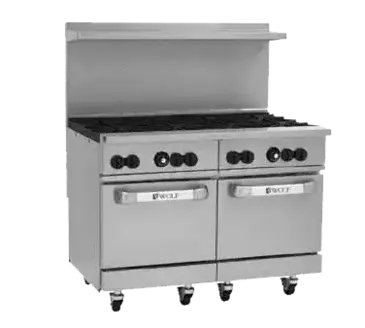 Wolf C48SS-8B Range, 48" Restaurant, Gas