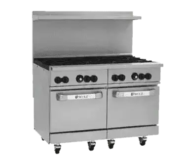 Wolf C48SS-8B Range, 48" Restaurant, Gas