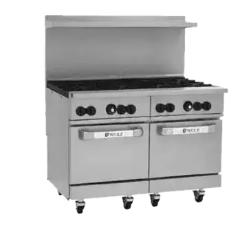 Wolf C48SS-8B Range, 48" Restaurant, Gas