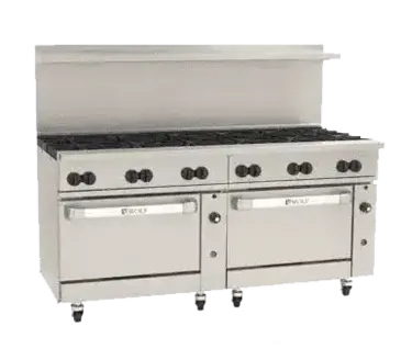 Wolf C72CC-12B Range, 72" Restaurant, Gas