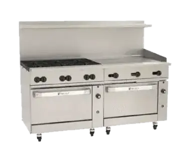 Wolf C72CC-6B36G Range, 72" Restaurant, Gas