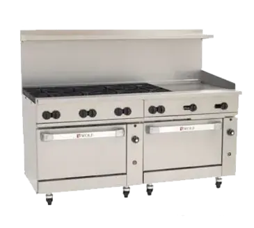 Wolf C72CC-8B24G Range, 72" Restaurant, Gas