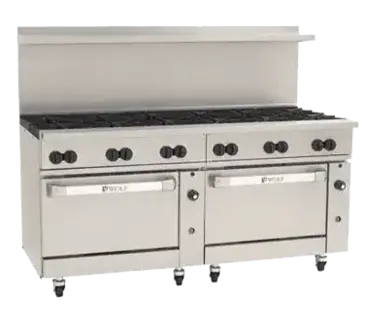 Wolf C72SS-12B Range, 72" Restaurant, Gas