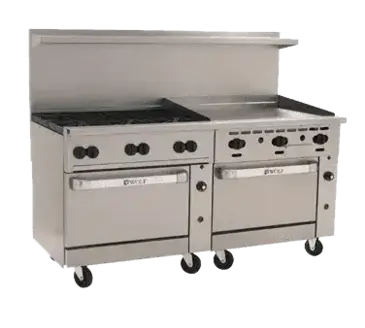 Wolf C72SS-6B36G Range, 72" Restaurant, Gas