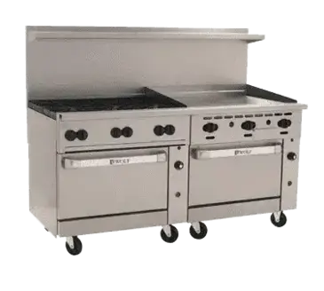 Wolf C72SS-6B36G Range, 72" Restaurant, Gas