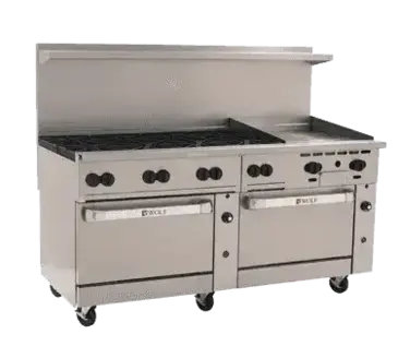 Wolf C72SS-8B24G Range, 72" Restaurant, Gas