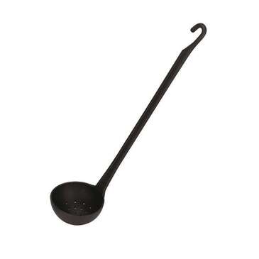 WORLD CUISINE(PADERNO) Ladle, 15", Black, Composite, Perforated, Paderno World Cusine 12967-10