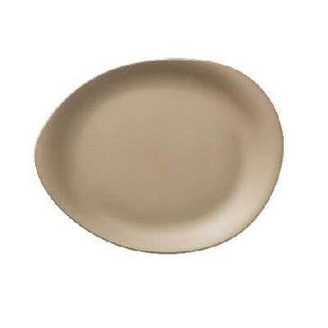 WORLDCRISA (WORLD TABLEWARE) Oval Platter, 14" X 11", Sand, Melamine, Driftstone, Organic, (6/Case) Worldcrisa  DRI-15-SME