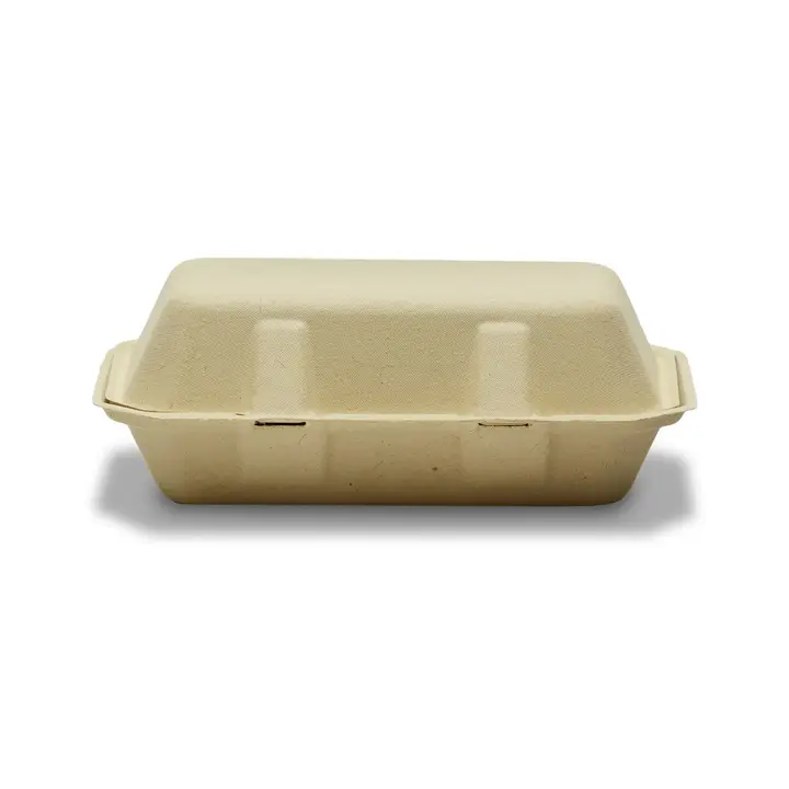 ARVESTA (DISPOSABLES) ARVESTA (DISPOSABLES) Zume Eco Friendly, 100% Virgin Plant Fiber/Wood Pulp Rectangular Clamshell 9 X 6" (125 Pack) (250 Per Case)