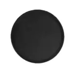 Admiral Craft 11" Round Black Fiberglass Non-Skid Serving Tray Commercial