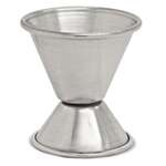 1880 HOSPITALITY Jigger, 5/8 oz X 1-1/4 oz, Stainless Steel, Dual Sides, Crown Brands CO-J208