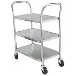 Admiral Craft 3-Tier Open Utility Cart – 20 Gauge Stainless Steel