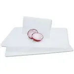 Admiral Craft 6" x 10" White Poly Cutting Board 1/2" Thick Non-Porous Kitchen Board