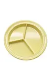 Admiral Craft 9" Extra-Deep Melamine 3-Compartment Plate Durable Divided Plate