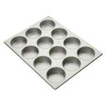 Jumbo Muffin Pan, 18" x 13", 12 Cups, Aluminum, Focus Foodservice 903515