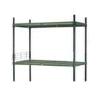 Ardous Trading Side Ledge, 21"L x 4"H, Green, Metal, Oneida XFSL214FPS