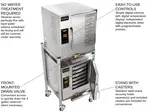 AccuTemp E62081E060 DBL Steamer, Convection, Electric, Boilerless, Floor Model