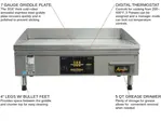 AccuTemp EGF2083B2450-T1 Griddle, Electric, Countertop