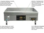 AccuTemp EGF2403A2450-T1 Griddle, Electric, Countertop