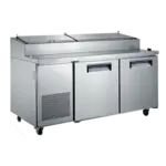 Admiral Craft USPZ-2D Refrigerated Counter, Pizza Prep Table