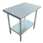 Admiral Craft WT-2436-E Work Table,  36" - 38", Stainless Steel Top