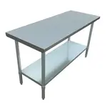Admiral Craft WT-3060-E Work Table,  54" - 62", Stainless Steel Top