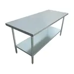 Admiral Craft WT-3072-E Work Table,  63" - 72", Stainless Steel Top