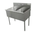 Advance Tabco 6-2-36-X Sink, (2) Two Compartment