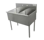 Advance Tabco 6-2-48 Sink, (2) Two Compartment