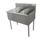 Advance Tabco 6-42-48-X Sink, (2) Two Compartment