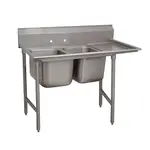 Advance Tabco 9-2-36-24R Sink, (2) Two Compartment