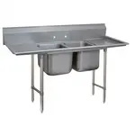 Advance Tabco 9-2-36-24RL Sink, (2) Two Compartment