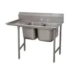Advance Tabco 9-22-40-24L Sink, (2) Two Compartment