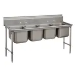 Advance Tabco 9-24-80 Sink, (4) Four Compartment