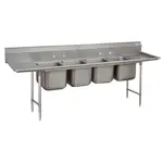 Advance Tabco 9-4-72-36RL Sink, (4) Four Compartment