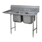 Advance Tabco 9-62-36-24L Sink, (2) Two Compartment