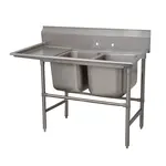 Advance Tabco 94-22-40-24L Sink, (2) Two Compartment