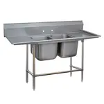 Advance Tabco 94-22-40-36RL Sink, (2) Two Compartment