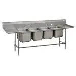 Advance Tabco 94-4-72-18RL Sink, (4) Four Compartment