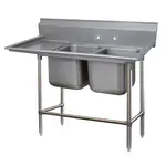 Advance Tabco 94-42-48-24L Sink, (2) Two Compartment