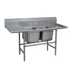 Advance Tabco 94-42-48-36RL Sink, (2) Two Compartment