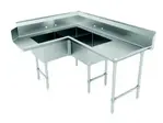 Advance Tabco DTC-3-K20-72L Dishtable, with Potsinks