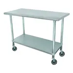 Advance Tabco ELAG-305C-X Work Table,  54" - 62", Stainless Steel Top