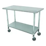 Advance Tabco ELAG-306C-X Work Table,  63" - 72", Stainless Steel Top 