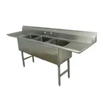 Advance Tabco FC-3-1515-15RL Sink, (3) Three Compartment