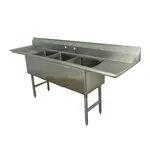 Advance Tabco FC-3-1620-24RL-X Sink, (3) Three Compartment