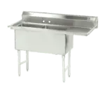 Advance Tabco FS-2-1524-24R Sink, (2) Two Compartment