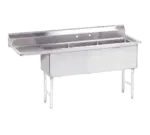 Advance Tabco FS-3-1524-24L Sink, (3) Three Compartment